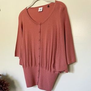CAbi 3/4  Dolman Sleeve Lightweight Cardigan M • Never worn
